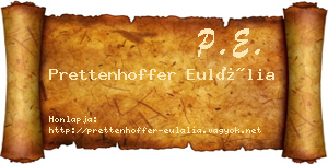 Prettenhoffer Eulália névjegykártya